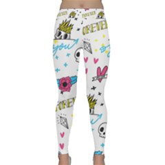 Emo Teens Doodle Seamless Classic Yoga Leggings by Vaneshart