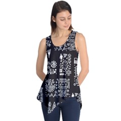 Vector Pattern Design With Tribal Elements Sleeveless Tunic by Vaneshart