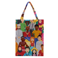 Nations Seamless Illustration Classic Tote Bag by Vaneshart