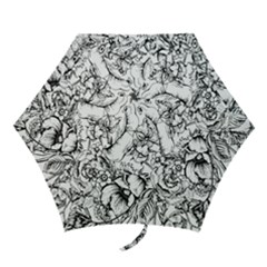 Vintage Floral Vector Seamless Pattern With Roses Mini Folding Umbrellas