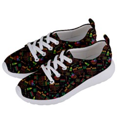 Seamless Pattern Kwanzaa With Traditional Colored Candles Women s Lightweight Sports Shoes by Vaneshart