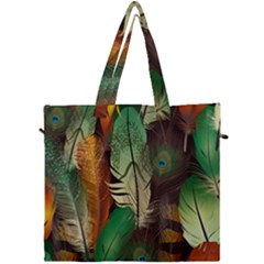 Feathers Realistic Pattern Canvas Travel Bag by Vaneshart