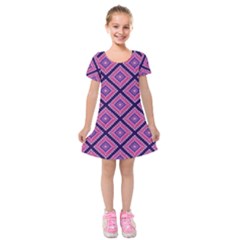 Ethnic Seamless Pattern Tribal Line Print African Mexican Indian Style Kids  Short Sleeve Velvet Dress by Vaneshart