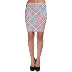 Ethnic Seamless Pattern Tribal Line Print African Mexican Indian Style Bodycon Skirt