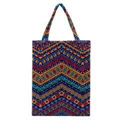 Full Color Pattern With Ethnic Ornaments Classic Tote Bag