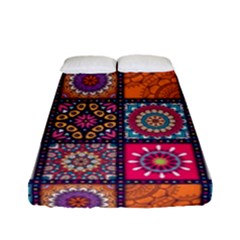 Mandala Pattern Fitted Sheet (full/ Double Size) by Vaneshart