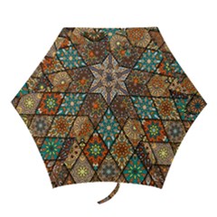 Colorful Vintage Seamless Pattern With Floral Mandala Elements Hand Drawn Background Mini Folding Umbrellas