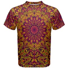 Mandala Vector Tribal Vintage Ethnic Seamless Pattern Print Men s Cotton Tee