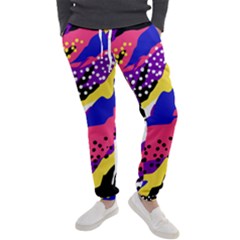 Colorful Abstract Waves Pattern Men s Jogger Sweatpants by teeziner