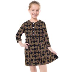 Butterflies In The Sky Giving Freedom Kids  Quarter Sleeve Shirt Dress by pepitasart