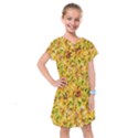 Orange Yellow Sunflowers Kids  Drop Waist Dress View1