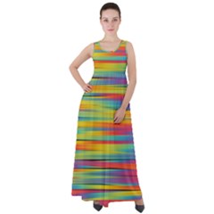 Rainbow Swirl Empire Waist Velour Maxi Dress by retrotoomoderndesigns