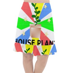 House Plant Fishtail Chiffon Skirt by okhismakingart