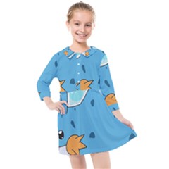 Patokip Kids  Quarter Sleeve Shirt Dress by MuddyGamin9