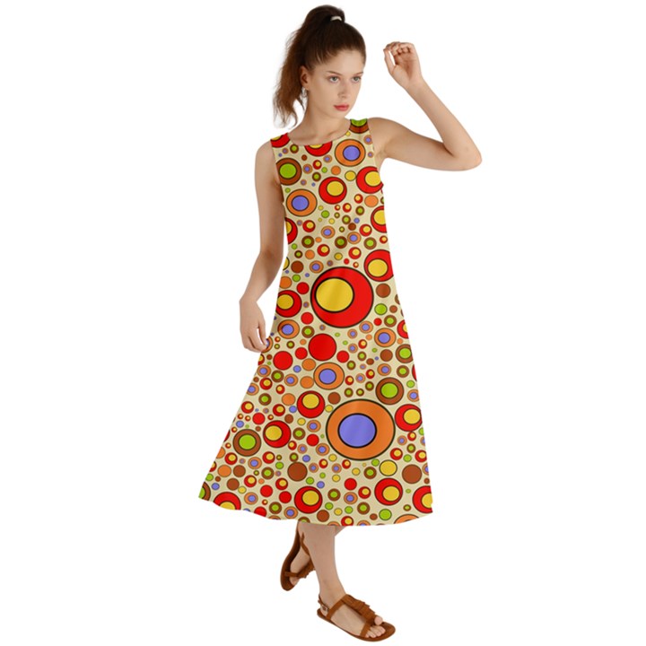 Zappwaits Pop Summer Maxi Dress