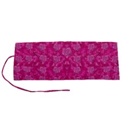 Roses And Roses A Soft Flower Bed Ornate Roll Up Canvas Pencil Holder (s) by pepitasart