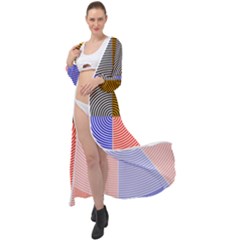 Circles Maxi Chiffon Beach Wrap