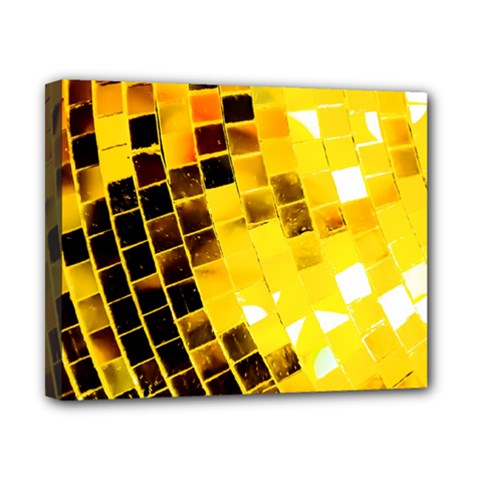 Golden Disco Ball Canvas 10  X 8  (stretched) by essentialimage