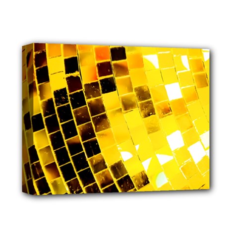 Golden Disco Ball Deluxe Canvas 14  X 11  (stretched) by essentialimage