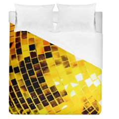 Golden Disco Ball Duvet Cover (queen Size) by essentialimage