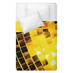 Golden Disco Ball Duvet Cover Double Side (single Size) by essentialimage