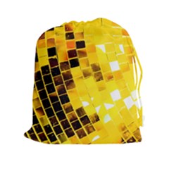 Golden Disco Ball Drawstring Pouch (xxl) by essentialimage