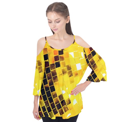 Golden Disco Ball Flutter Tees by essentialimage