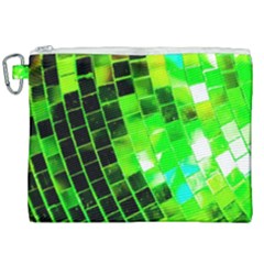 Green Disco Ball Canvas Cosmetic Bag (xxl) by essentialimage
