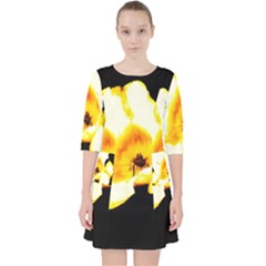 Yellow And Orange Tulip Pocket Dress