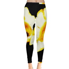 Yellow And Orange Tulip Inside Out Leggings