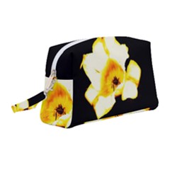 Yellow And Orange Tulip Wristlet Pouch Bag (medium)