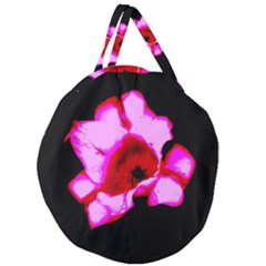 Pink And Red Tulip Giant Round Zipper Tote by okhismakingart