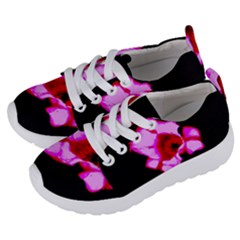 Pink And Red Tulip Kids  Lightweight Sports Shoes by okhismakingart