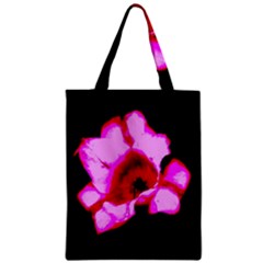 Pink And Red Tulip Zipper Classic Tote Bag by okhismakingart