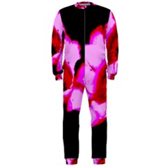 Pink And Red Tulip Onepiece Jumpsuit (men) 