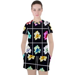 Tulip Collage Women s Tee And Shorts Set