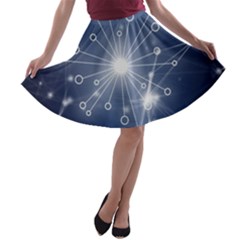 Network Technology Connection A-line Skater Skirt