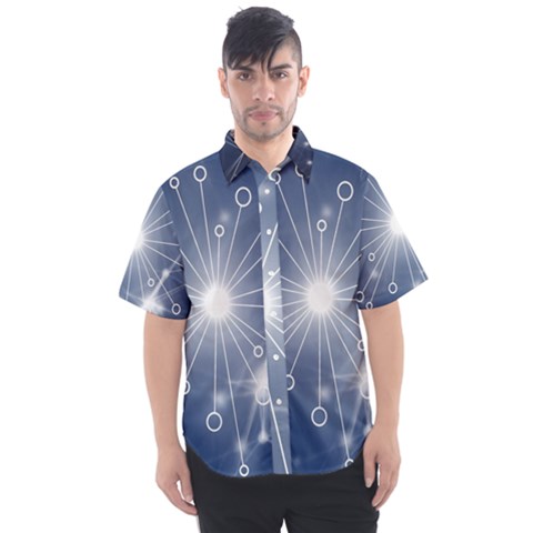 Network Technology Connection Men s Short Sleeve Shirt by Alisyart