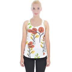 Tree Autumn Forest Landscape Piece Up Tank Top