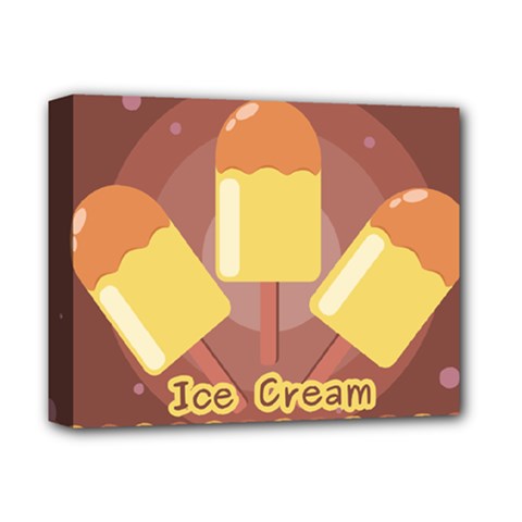 Cream Sweet Icecream Deluxe Canvas 14  X 11  (stretched) by Bajindul