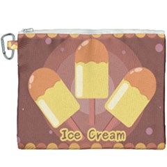 Cream Sweet Icecream Canvas Cosmetic Bag (xxxl) by Bajindul