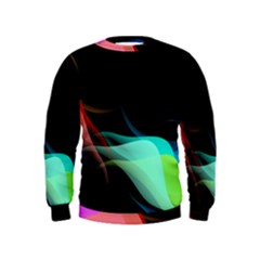 Flower 3d Colorm Design Background Kids  Sweatshirt
