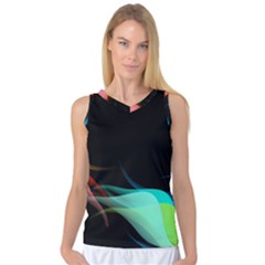 Flower 3d Colorm Design Background Women s Basketball Tank Top