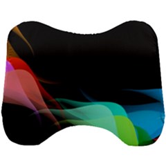 Flower 3d Colorm Design Background Head Support Cushion