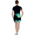 Flower 3d Colorm Design Background Women s Tee and Shorts Set View2