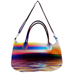 Lake Sea Water Wave Sunset Removal Strap Handbag by HermanTelo