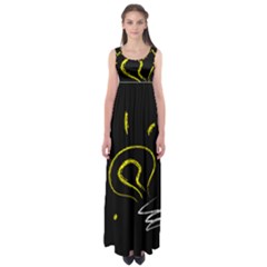 Bulb Light Idea Electricity Empire Waist Maxi Dress by HermanTelo