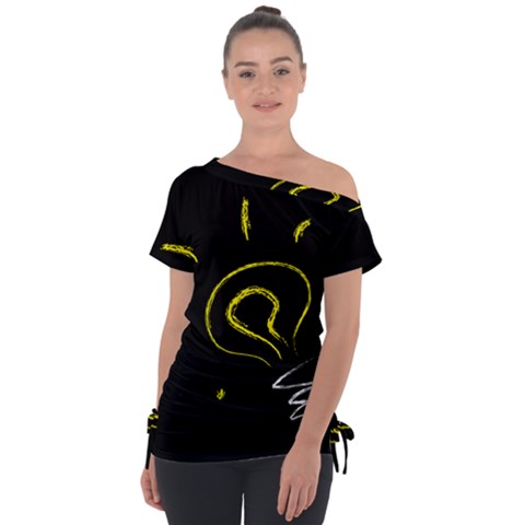 Bulb Light Idea Electricity Tie-up Tee by HermanTelo