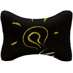 Bulb Light Idea Electricity Seat Head Rest Cushion