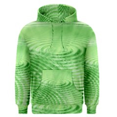 Wave Concentric Circle Green Men s Pullover Hoodie